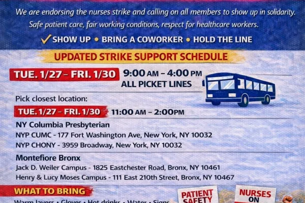 D.C. 37 & Local 372 Stand with Nurses on Strike