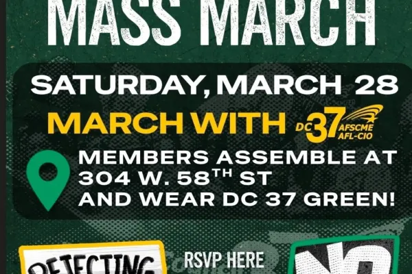 DC 37 No Kings NYC Mass March 