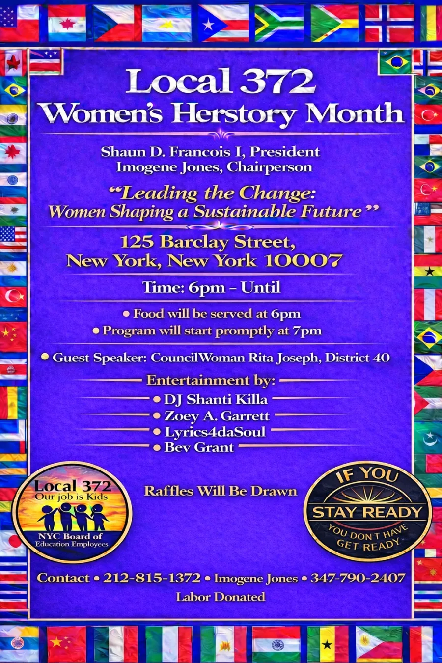 Local 372 Women's Herstory Month Celebrations Event