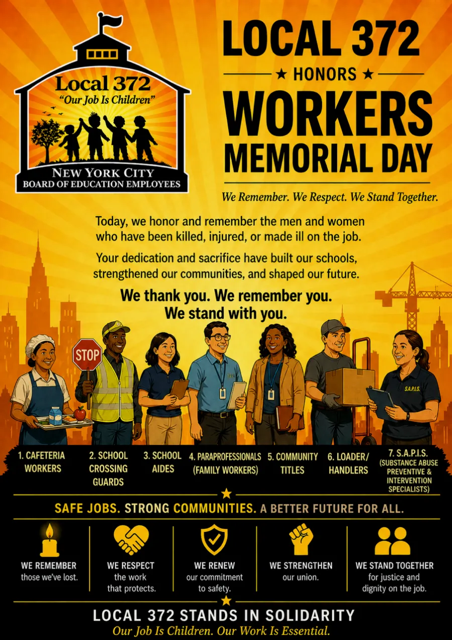 Local 372 Honors Workers Memorial Day