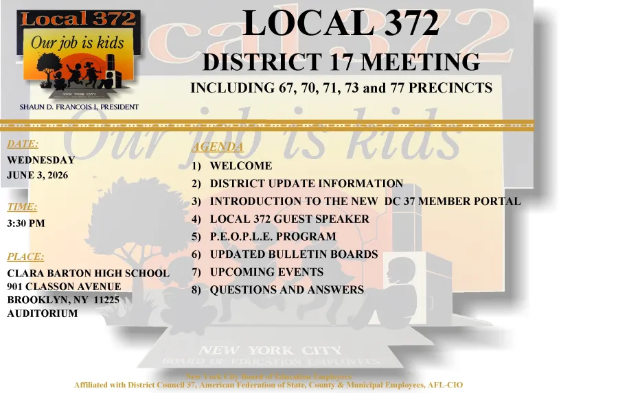 Local 372 District 17 Meeting