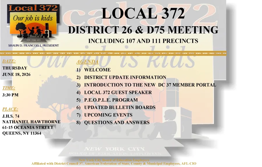 Local 372 District 26 Meeting