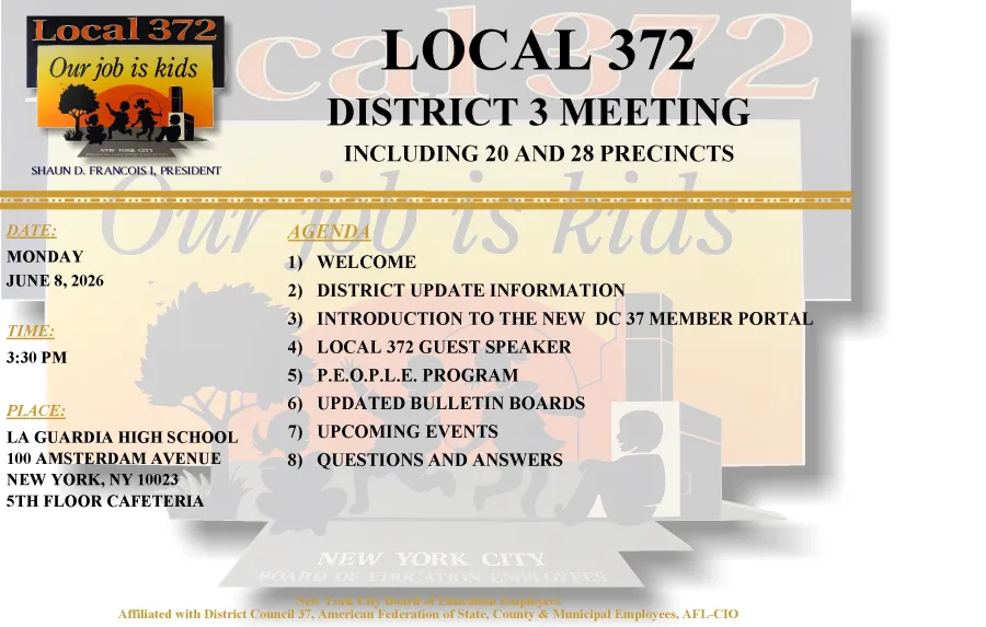 Local 372 District 3 Meeting