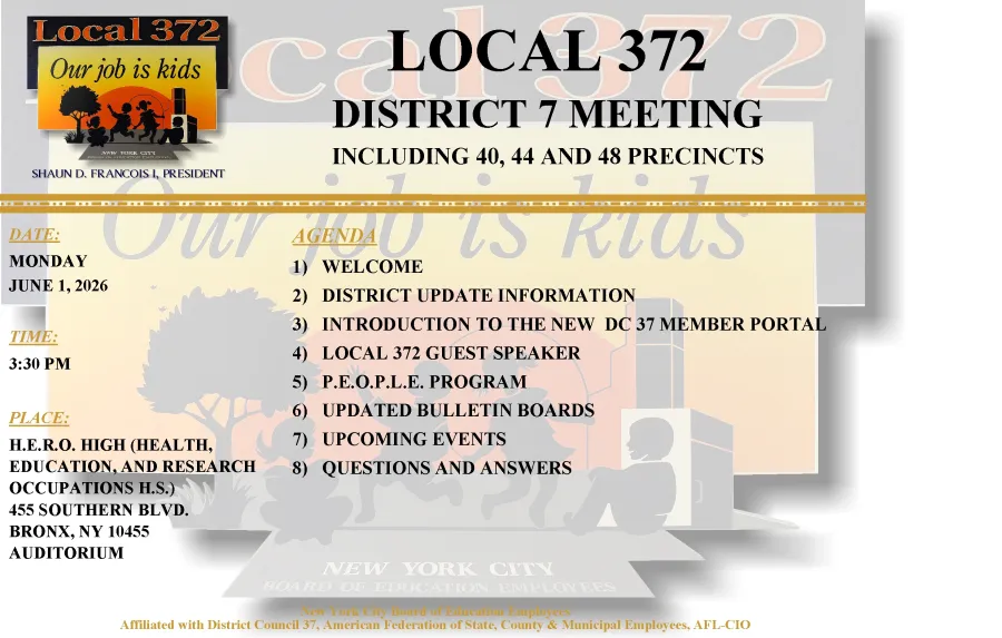 Local 372 District 7 Meeting