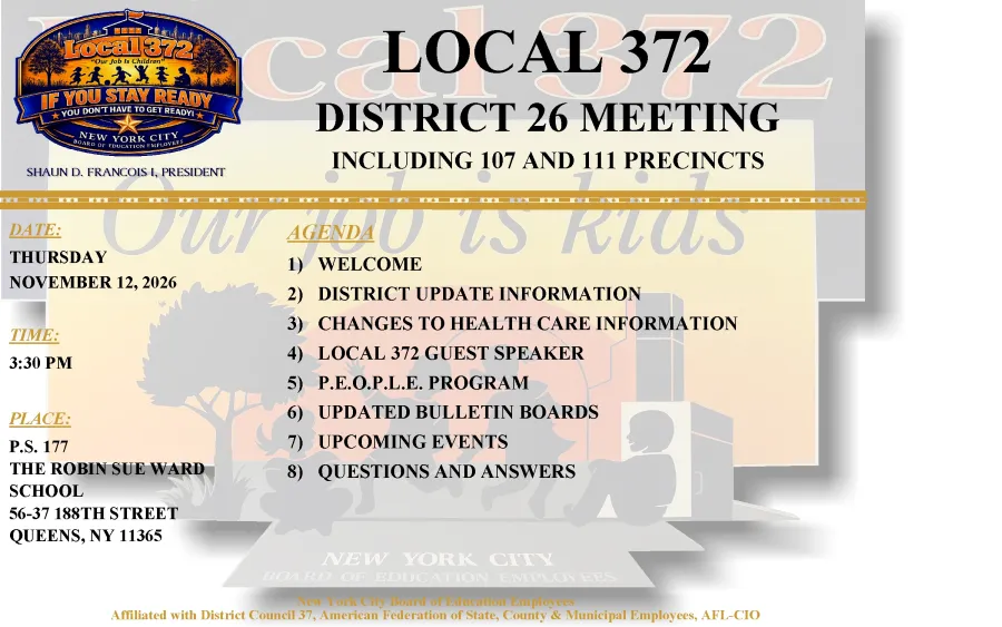 Local 372 District 26 Meeting