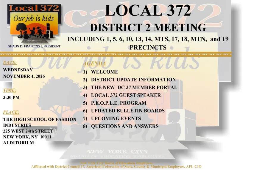 Local 372 District 2 Meeting
