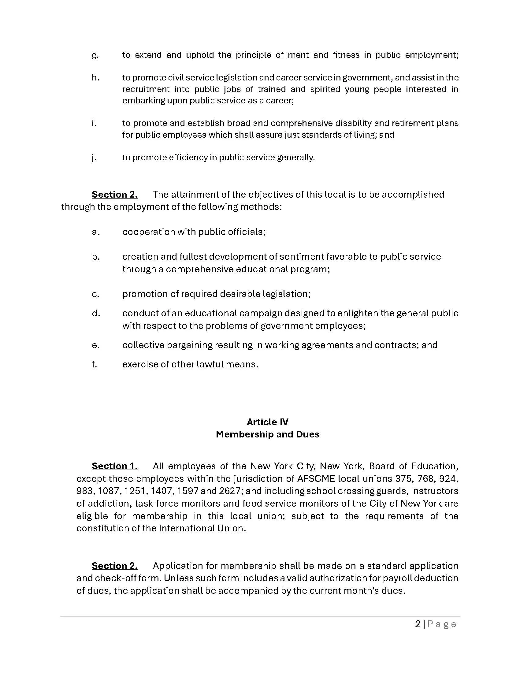 Local 372 Constitution - Page 2