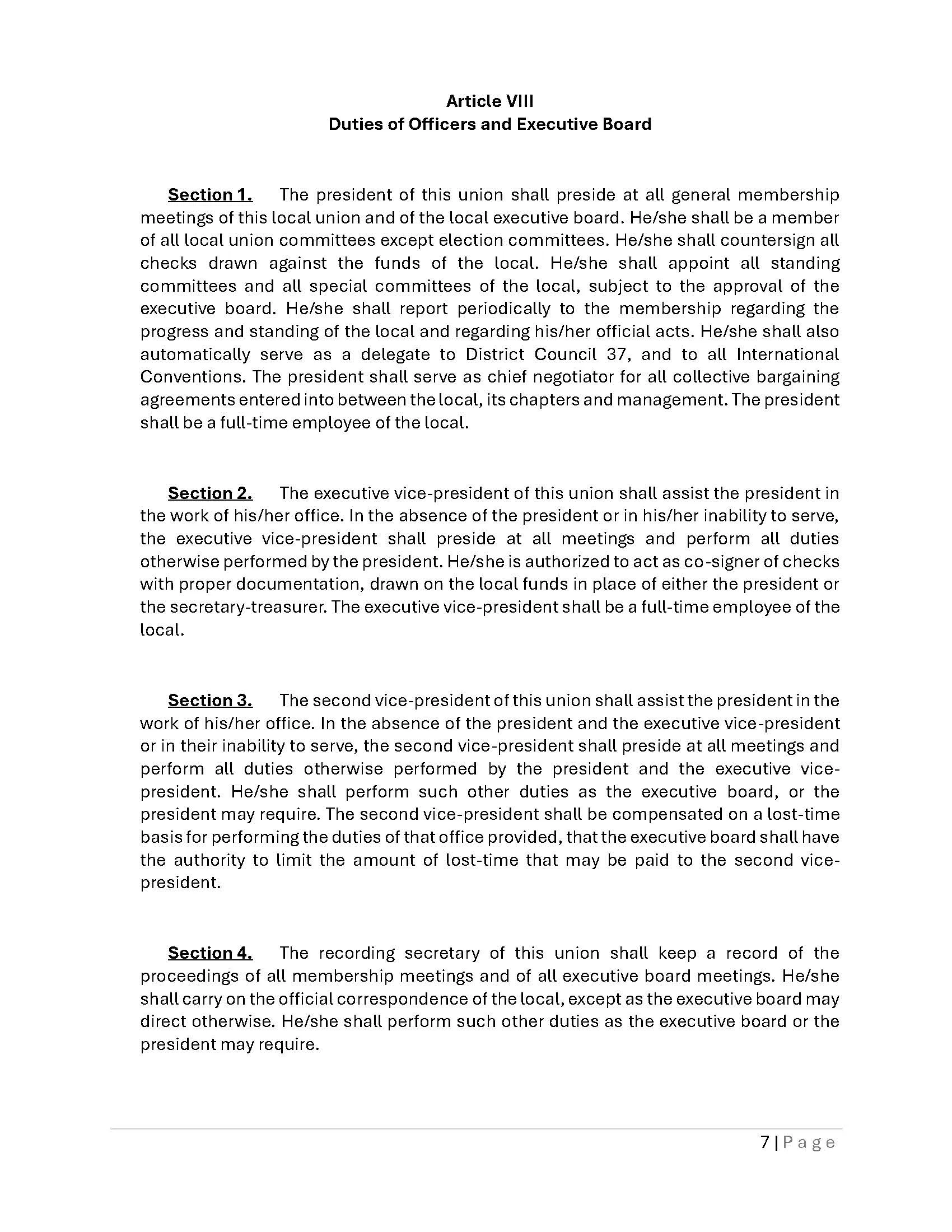 Local 372 Constitution - Page 7