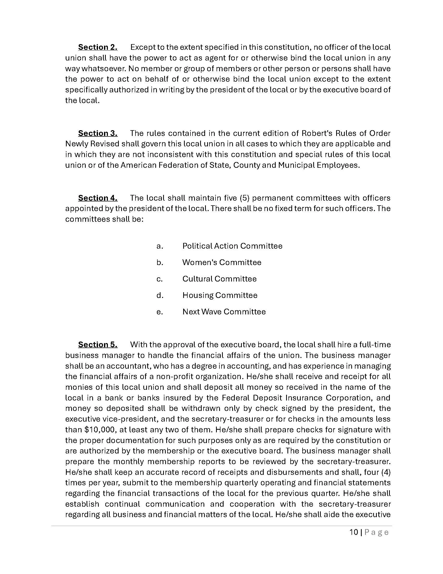 Local 372 Constitution - Page 10