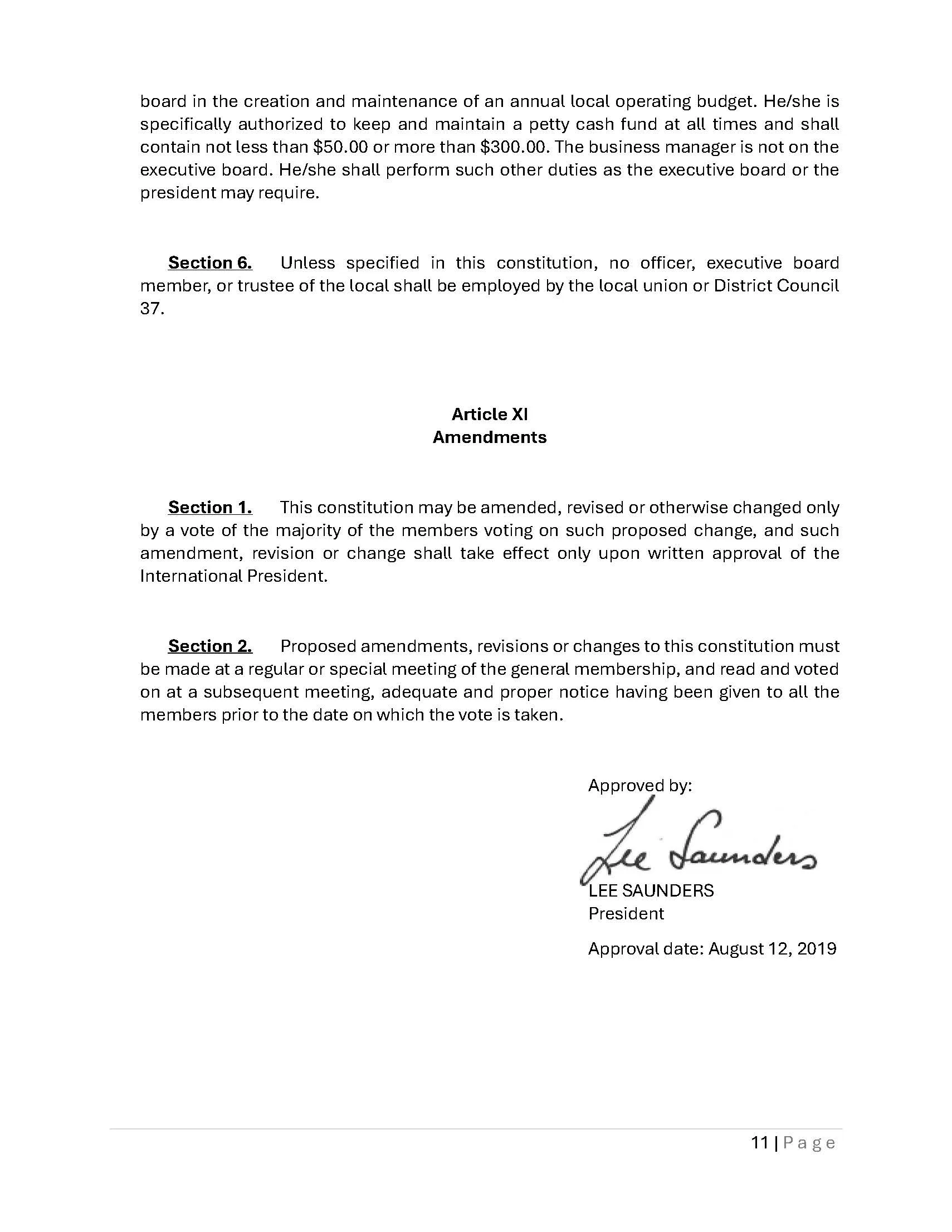 Local 372 Constitution - Page 11
