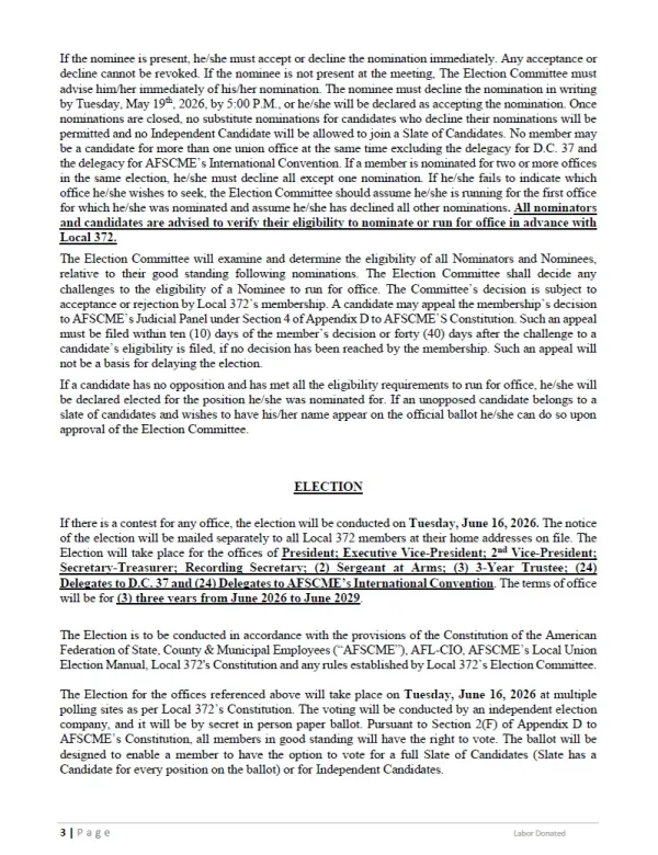 Local 372 Notice of Nominations of Officers and Delegates 2026 - Page 3