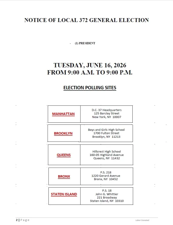 Notice of Election of Officers - 2026 Page 2