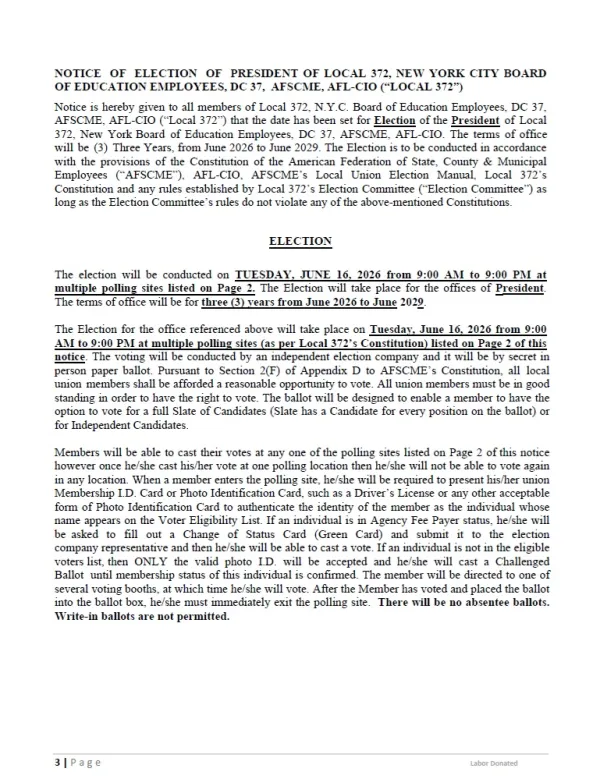 Notice of Election of Officers - 2026 Page 3